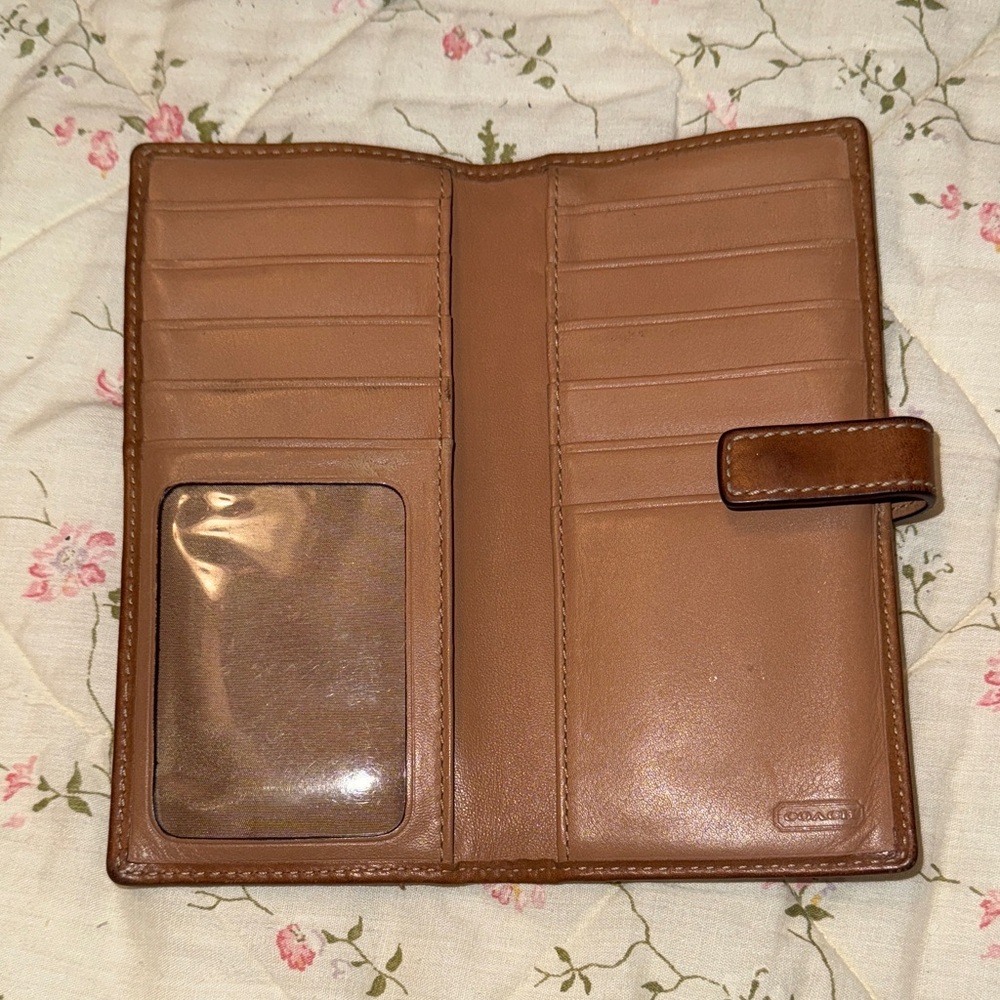Coach Brown Monogram Wallet - Picture 2 of 4